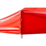 FESTIVAL 30 kerti sátor - 3x3 méter, piros