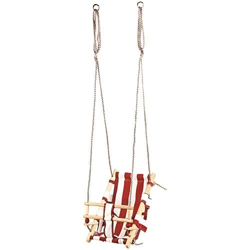 LEQ FUMIKO vászon gyerek hinta - piros, 36x24x45cm