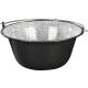 Bogrács, MagicHome, 12 l, 39,8 × 18 cm, fekete-szürke, zománcozott acél, gulyáshoz, nyílt tűzre akasztható, fedő nélkül