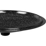 Fedő bográcshoz, MagicHome, 12 l, 39 cm, fényes fekete, zománcozott acél, hőálló, könnyen tisztítható