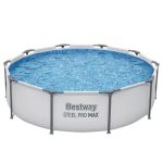 BESTWAY Steel Pro Max csővázas medence szett, 305 x 76 cm, papírszűrős, vízkapacitás 4678 l (56408)