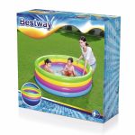 BESTWAY, 51117, Rainbow, felfújható szivárványszínű gyermekmedence, 1,57 x 0,46 m