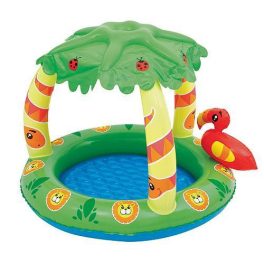   BESTWAY, 52179 kis medence, gyerek, 99x91x71 cm, Friendly Jungle Play Pool, felfújható