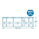 Bestway Steel Pro Max Rattan 3,66 m x 100 cm medence szett (56709)