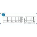 BESTWAY Power Steel csővázas medence szett, 549 x 274 x 122 cm, ovális, papírszűrős, létrával, ChemConnect adagolóval, takaróponyvával (56710)