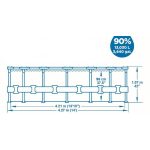 BESTWAY Steel Pro Max fémvázas medence szett, 427 x 107 cm (5614Z)