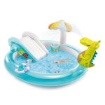 INTEX 57165 Gator play center felfújható gyermekmedence, 2,01 x 1,70 x 0,84 m