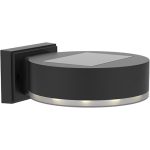 Napelemes fali lámpa, Strend Pro Garden, fekete, 2 db, 14 x 12 x 5,5 cm, SMD LED, melegfehér fény, akkumulátoros, műanyag