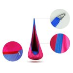 Gyerek függőfotel, Neo-Sport Kokon, rózsaszín, átmérő: 55 cm, magasság: 140 cm, akasztóval, párnával, mosható, teherbírás: 80 kg