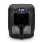 Air Fryer forrólevegős sütő, Berdsen BD-658, 4 l, fekete, olaj nélküli sütés, érintőkijelzős, 8 programos, ablakos kosár, LED világítás, 1500 W