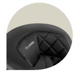 Autósülés, Nukido Louis, fekete, 15–36 kg / 100–150 cm, Isofix, i-Size (ECE R129), 12 fokozatú fejtámla, 2 fokozatú döntés, mosható huzat, oldalsó védelem