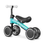 Négykerekű futóbicikli, Nukido NK-600, zöld, EVA habkerekek 14 cm, acél váz, ülésmagasság: 27 cm, puha ülés, gumírozott markolat