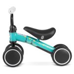 Négykerekű futóbicikli, Nukido NK-600, zöld, EVA habkerekek 14 cm, acél váz, ülésmagasság: 27 cm, puha ülés, gumírozott markolat