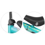 Négykerekű futóbicikli, Nukido NK-600, zöld, EVA habkerekek 14 cm, acél váz, ülésmagasság: 27 cm, puha ülés, gumírozott markolat