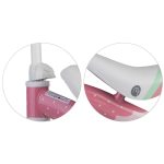 Négykerekű futóbicikli, Nukido NK-600, fehér/rózsaszín, EVA habkerekek 14 cm, acél váz, ülésmagasság: 27 cm, puha ülés, gumírozott markolat