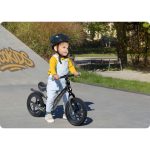 Kétkerekű futóbicikli, Ricokids Funnu, fekete, magnézium váz, EVA habkerekek 29 cm, állítható ülésmagasság 35-42 cm, gumírozott markolatok ütközőkkel, könnyű