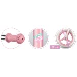 Kétkerekű futóbicikli, Ricokids Fun Adventure, rózsaszín, acél váz, EVA hab kerekek 29 cm, állítható ülésmagasság 32–42 cm, hátsó fék, ultrakönnyű