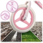 Kétkerekű futóbicikli, Ricokids Fun Adventure, rózsaszín, acél váz, EVA hab kerekek 29 cm, állítható ülésmagasság 32–42 cm, hátsó fék, ultrakönnyű