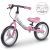Kétkerekű futóbicikli, Ricokids Fun Adventure, pink, acél váz, EVA hab kerekek 29 cm, állítható ülésmagasság 32–42 cm, hátsó fék, ultrakönnyű
