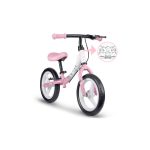 Kétkerekű futóbicikli, Ricokids Fun Adventure, pink, acél váz, EVA hab kerekek 29 cm, állítható ülésmagasság 32–42 cm, hátsó fék, ultrakönnyű