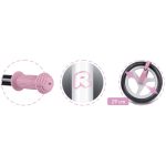 Kétkerekű futóbicikli, Ricokids Fun Adventure, pink, acél váz, EVA hab kerekek 29 cm, állítható ülésmagasság 32–42 cm, hátsó fék, ultrakönnyű