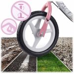 Kétkerekű futóbicikli, Ricokids Fun Adventure, pink, acél váz, EVA hab kerekek 29 cm, állítható ülésmagasság 32–42 cm, hátsó fék, ultrakönnyű