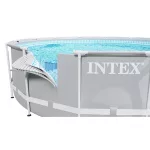 Medence belső fólia, Intex Prism Frame, 366 x 76 cm, szürke, kerek, 3 rétegű PVC, leeresztő szeleppel (10085)