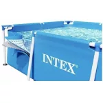 Medence belső fólia, Intex Rectangular Frame, 260 x 160 x 65 cm, kék, téglalap alakú, 3 rétegű PVC, leeresztő szeleppel, szűrő csatlakozással (10943)