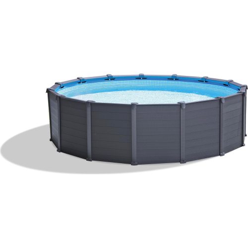 INTEX Graphite Gray Pool medence 478 x 124 cm (homokszűrővel) (26384GS)