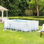 INTEX MetalPrism Set Chevron négyszögletű medence 400 x 200 x 100 cm (26780)