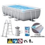 INTEX MetalPrism Set négyszögletű medence 300 x 175 x 80 cm (26784)