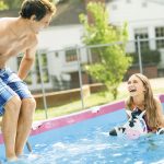 INTEX Metal medence 220 x 150 x 60 cm, rózsaszín (28266)