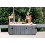 INTEX PureSPA Greywood Deluxe jacuzzi, 6 személyes, kerek, D216 x 71 cm, szürke / fehér (28442)