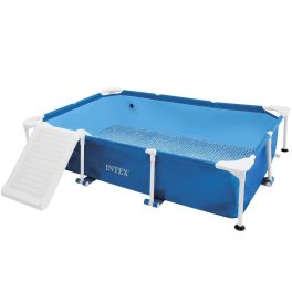   INTEX Rectangular Frame Baby Pool Set pancsoló medence szett, rámpával, 229 x 152 x 45.7 cm (48404)