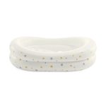 Felfújható babafürdető, Intex, csillagos, 89 x 66 x 25 cm, fehér, puha felfújható kialakítás, csúszásgátló támasztó dudorral, kézi pumpával (48523)