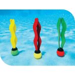 Víz alatti játék, Intex, Mókás labdák, 19 × 4 cm, többszínű, neoprén szalagokkal, búvárjátékhoz, süllyedő kialakítással (55503)