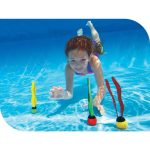 Víz alatti játék, Intex, Mókás labdák, 19 × 4 cm, többszínű, neoprén szalagokkal, búvárjátékhoz, süllyedő kialakítással (55503)