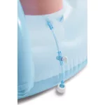 Felfújható vízi játék, Intex, Unikornis kastély játszóház, 196 × 178 × 127 cm, többszínű, unikornis mintás, csúszdával, labdákkal, locsolótömlőre csatlakoztatható zuhannyal (56148)