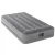 Felfújható vendégágy, Intex Twin Prestige középmagas matrac, 99 x 191 x 30 cm, szürke, egyszemélyes, szálas belső szerkezettel, puha felülettel, beépített USB-s elektromos pumpával (64112)