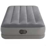 Felfújható vendégágy, Intex Twin Prestige középmagas matrac, 99 x 191 x 30 cm, szürke, egyszemélyes, szálas belső szerkezettel, puha felülettel, beépített USB-s elektromos pumpával (64112)