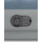 Felfújható vendégágy, Intex Queen Dura-Beam középmagas komfort matrac, 152 x 203 x 36 cm, világoskék, kétszemélyes, szálas belső szerkezettel, puha felülettel, beépített USB-s elektromos pumpával (64159)