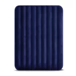 INTEX Classic Downy felfújható matrac, 152 x 203 x 25 cm, kék, plüss felső rész, 2in1 szelep, Wave Beam belső szerkezet (64759)