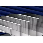 INTEX Classic Downy felfújható matrac, 152 x 203 x 25 cm, kék, plüss felső rész, 2in1 szelep, Wave Beam belső szerkezet (64759)
