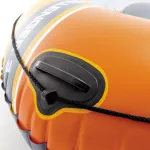 Felfújható csónak szett, Intex Challenger 3, 295 x 137 x 43 cm, narancssárga, háromszemélyes, megerősített PVC, pumpával és evezőkkel (66313)