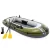 Felfújható csónak szett, Intex Seahawk 2, 236 x 114 x 41 cm, zöld, kétszemélyes, megerősített PVC, pumpával és evezőkkel (66332)