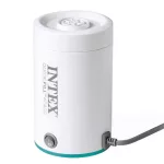 Elektromos pumpa, Intex Quickfill AC400, 220–240 V, fehér, felfújáshoz és leeresztéshez, nagy teljesítményű légáramlás, két cserélhető fúvókával, túlmelegedés elleni védelemmel (66646)