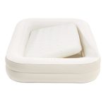 Felfújható vendégágy gyerekeknek, Intex Kidz, 168 x 107 x 25 cm, bézs, kivehető belső matraccal, leesésgátló peremmel, kézi pumpával és hordtáskával (66811)