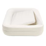 Felfújható vendégágy gyerekeknek, Intex Kidz, 168 x 107 x 25 cm, bézs, kivehető belső matraccal, leesésgátló peremmel, kézi pumpával és hordtáskával (66811)
