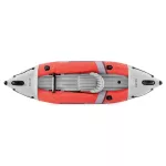 Felfújható kajak, Intex Excursion Pro K1, 305 x 91 x 46 cm, piros/szürke, egyszemélyes, megerősített PVC, felfújható üléssel, pumpával és evezőkkel (68303)