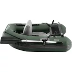 Felfújható horgászcsónak, Intex Big Catch Pro, 165 x 119 x 38 cm, sötétzöld, egyszemélyes, megerősített PVC, horgászbot-tartókkal, evezőkkel, pumpával és hordozó hátizsákkal (68381NP)